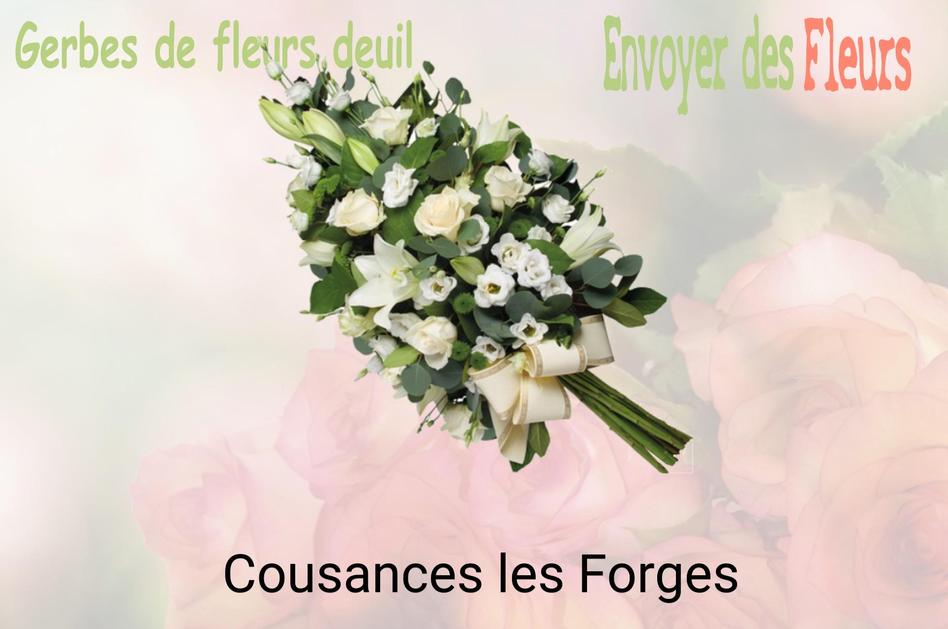 Gerbe de fleurs de deuil livrée à Cousances-les-Forges